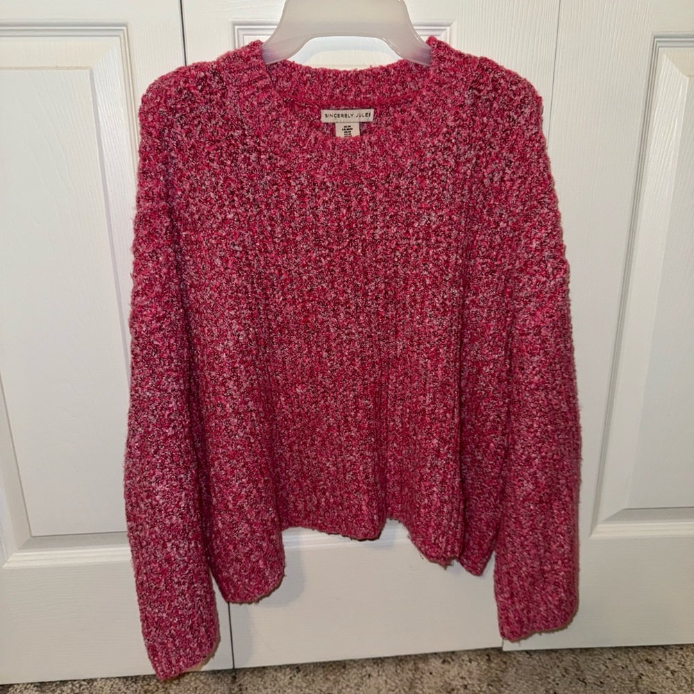 Sincerely Jules Vibrant Pink Knit Sweater